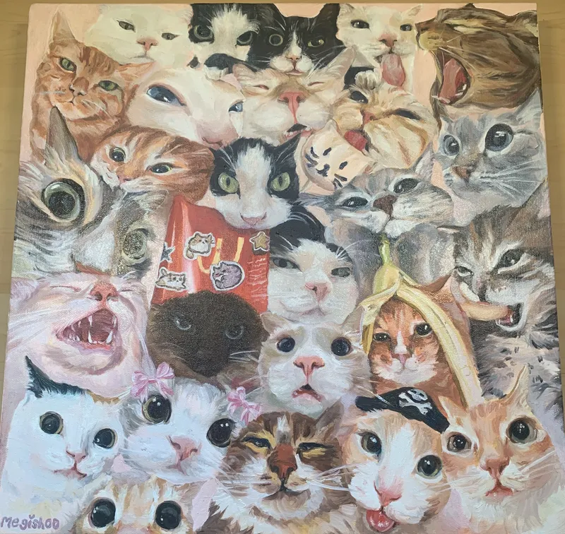 Tableau de Chats